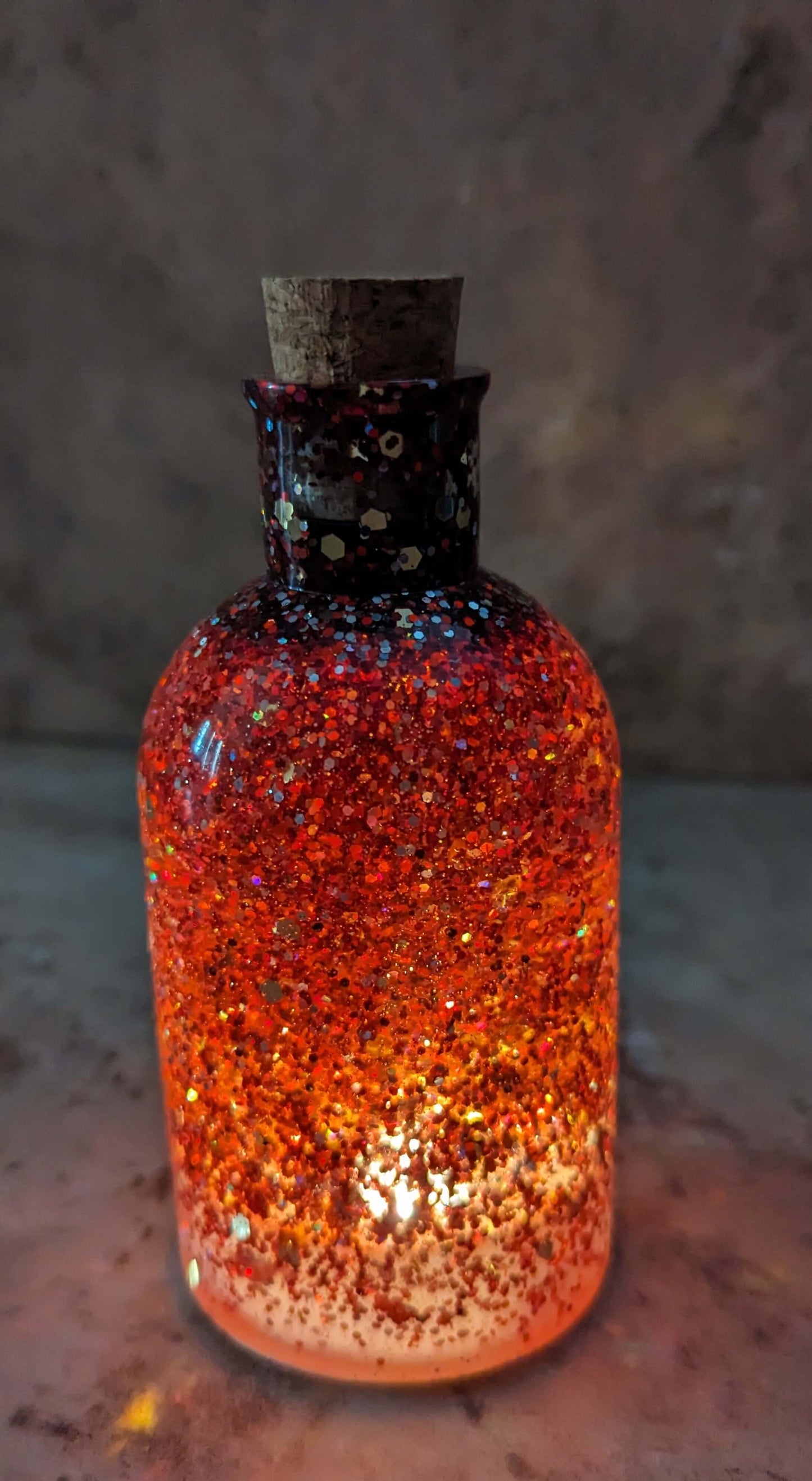 Light Up Glitter Bottles